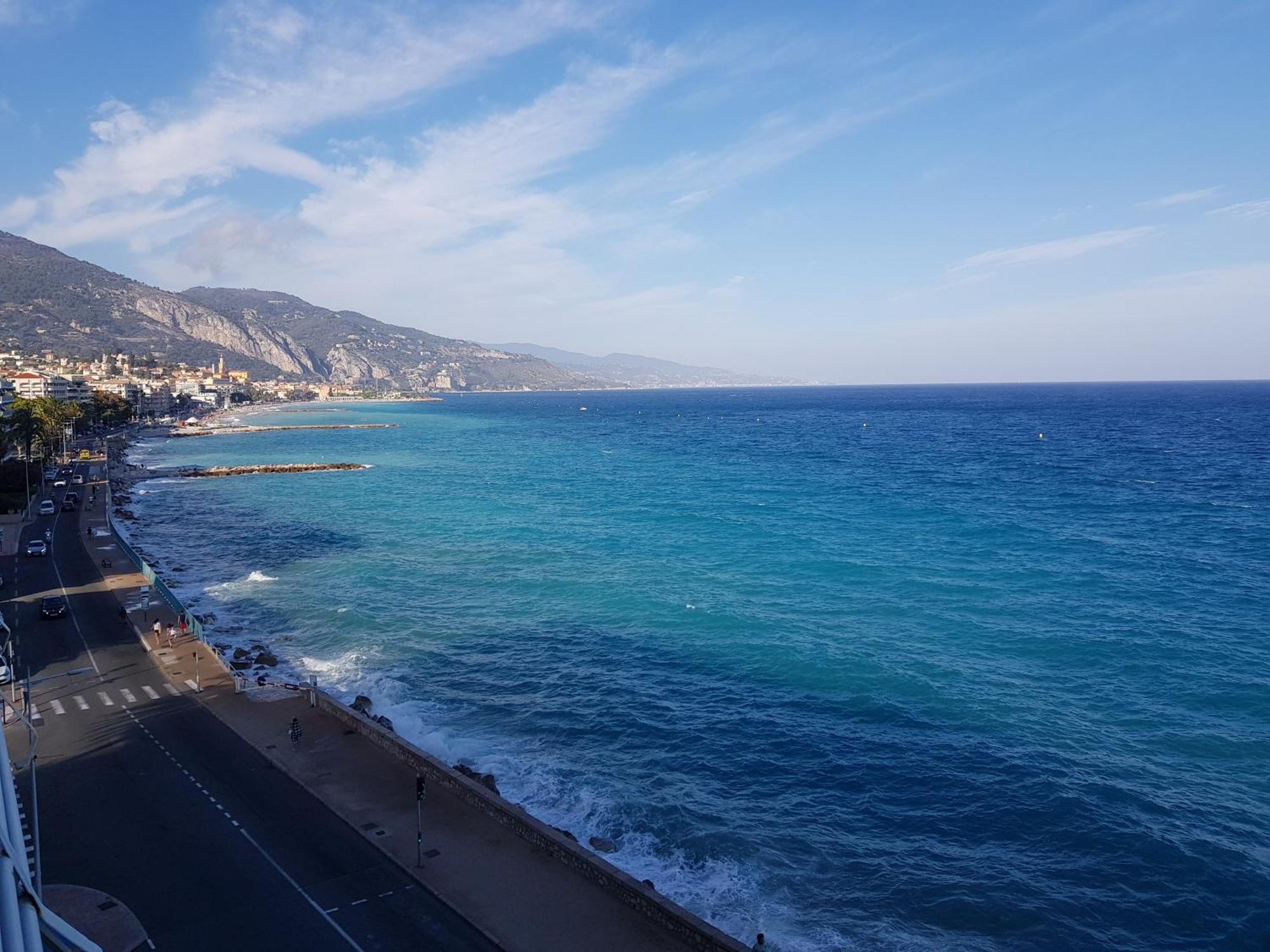 Menton Front Bord De Mer Cote D'Azur Florentina Sea View French Riviera Proche Monaco Montecarlo Superb Studio Exterior foto